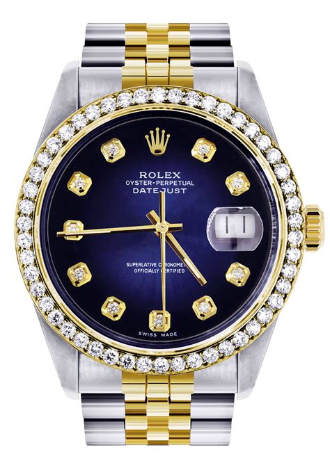 Shine on. The Men’s Diamond Dial Rolex 